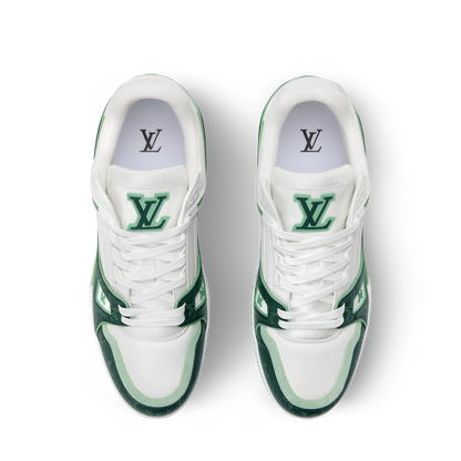 Louis Vuitton LV Trainer Sneaker ‘Denim Monogram green ’