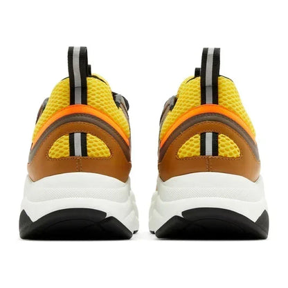 Dior B22 Ebony Camel Yellow Calfskin Trainer