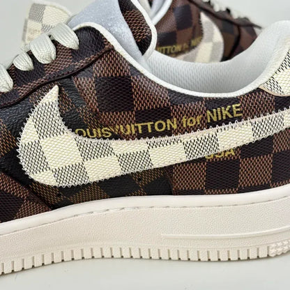 Louis Vuitton x Nike Air Force 1 'Damier Brown/ White'